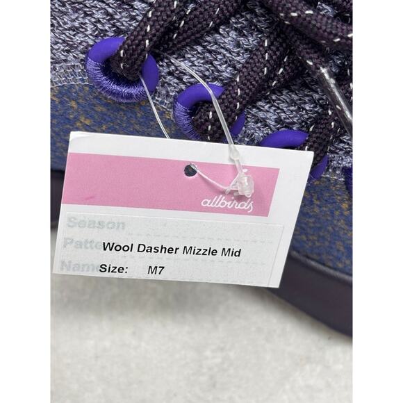 Allbirds Mens Wool Dasher Mizzle‎ Mid - Purple Sneaker Shoes -Size 7M / 8W - NEW main image 8